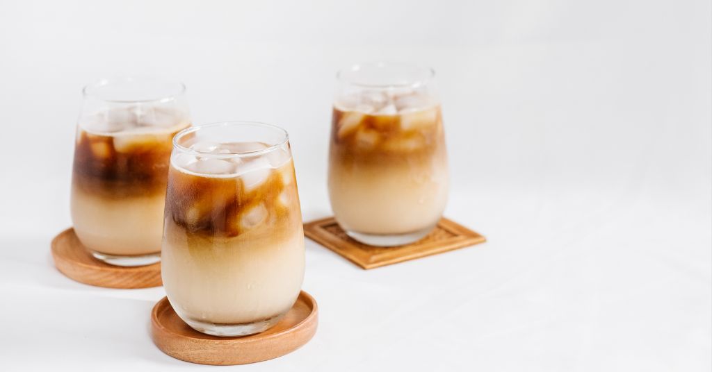 Iced Caramel MannaBrew Latte