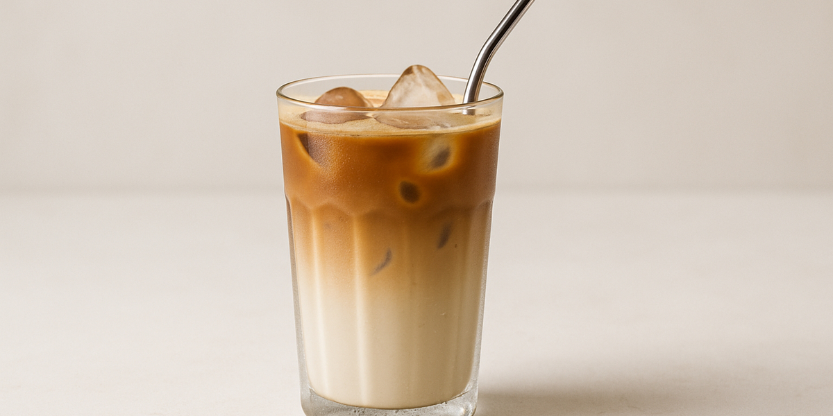 Iced Vanilla–Cinnamon MannaBrew Latte
